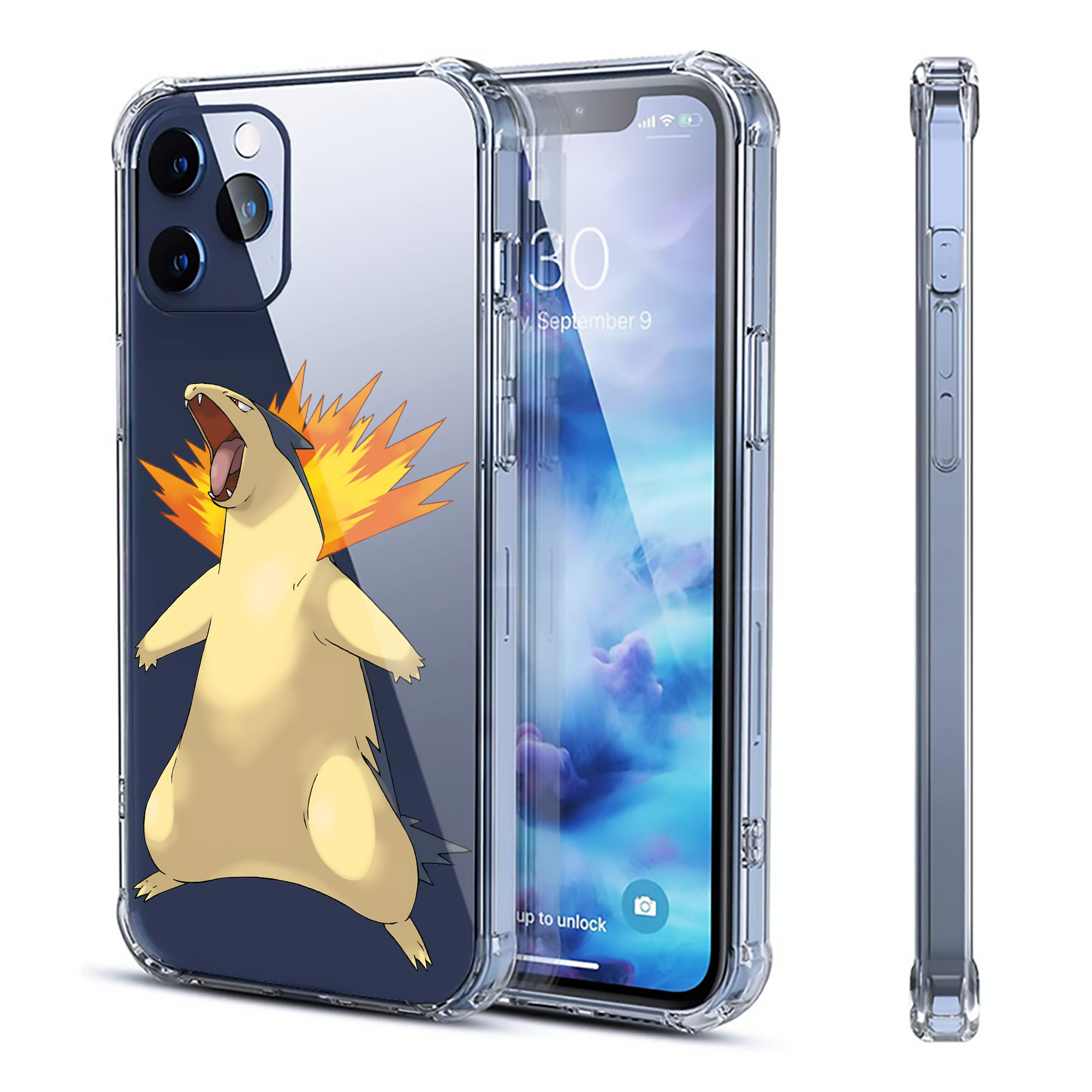 （画像用） ポケットモンスター Pokémon 【iPhone 12シリーズ対応】透明スマホケース（クリアソフトケース）